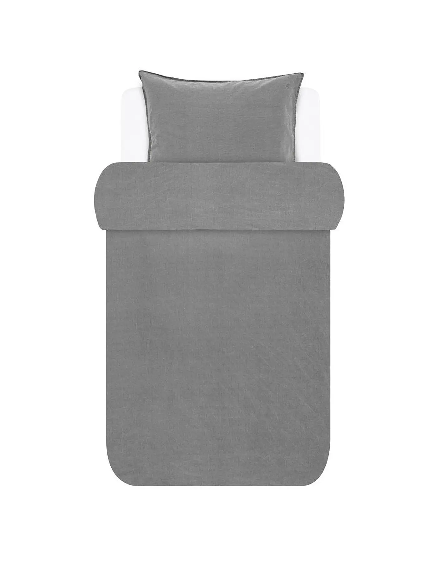 MARC O'POLO HOME | Perkal Bettwäsche 70x90cm / 140x200cm Sandstone | grau